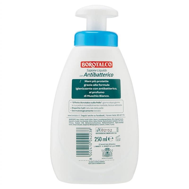 BOROTALCO SAPONE LIQUIDO 250 ML ANTIBATTERICO