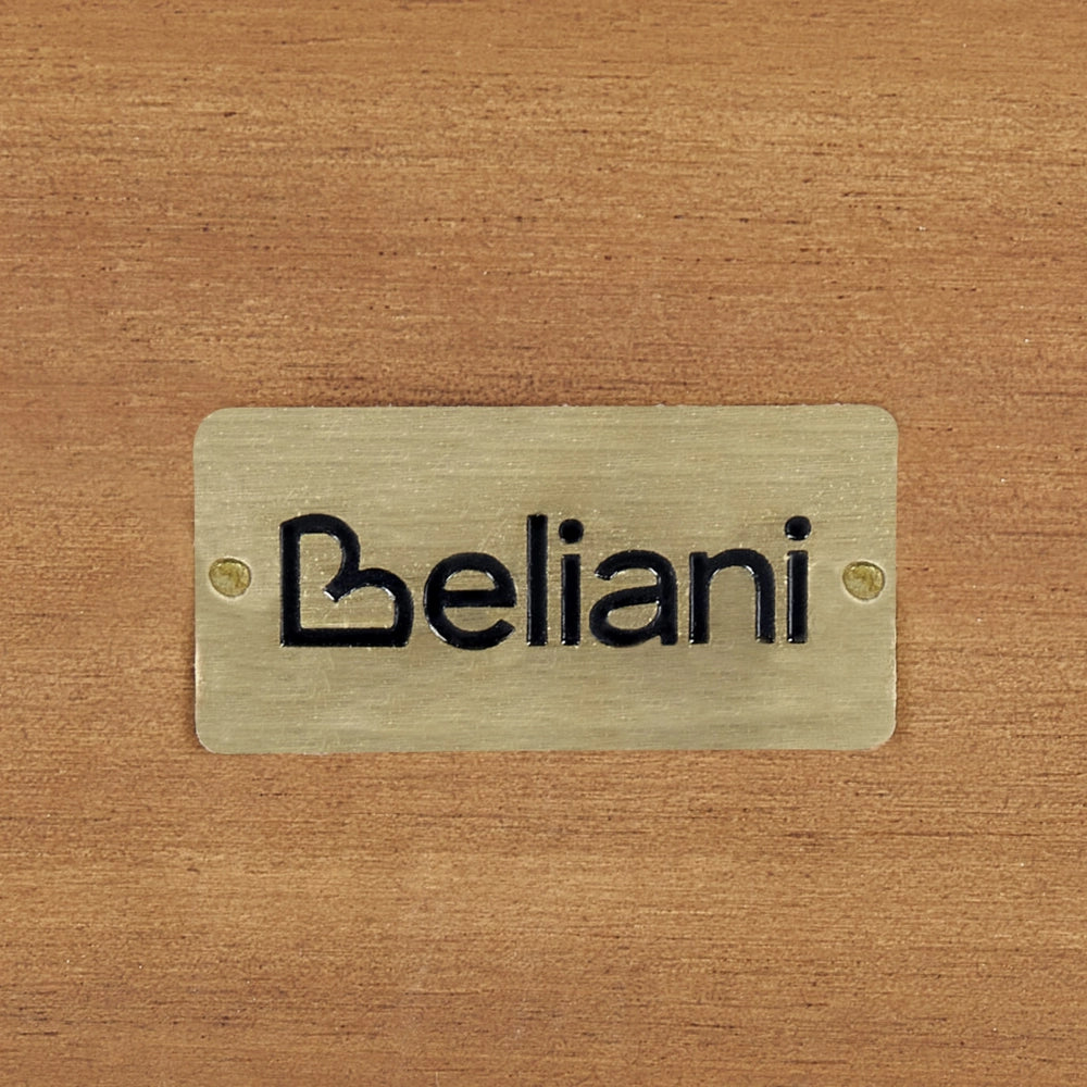 Divano da giardino in legno di acacia chiaro 2 posti moderno elegante esterno