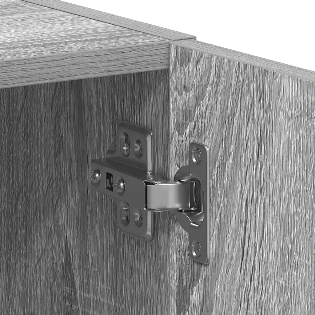 Mobile Lavatrice Grigio Sonoma 64x24x190 cm Legno Multistrato CFW7826054