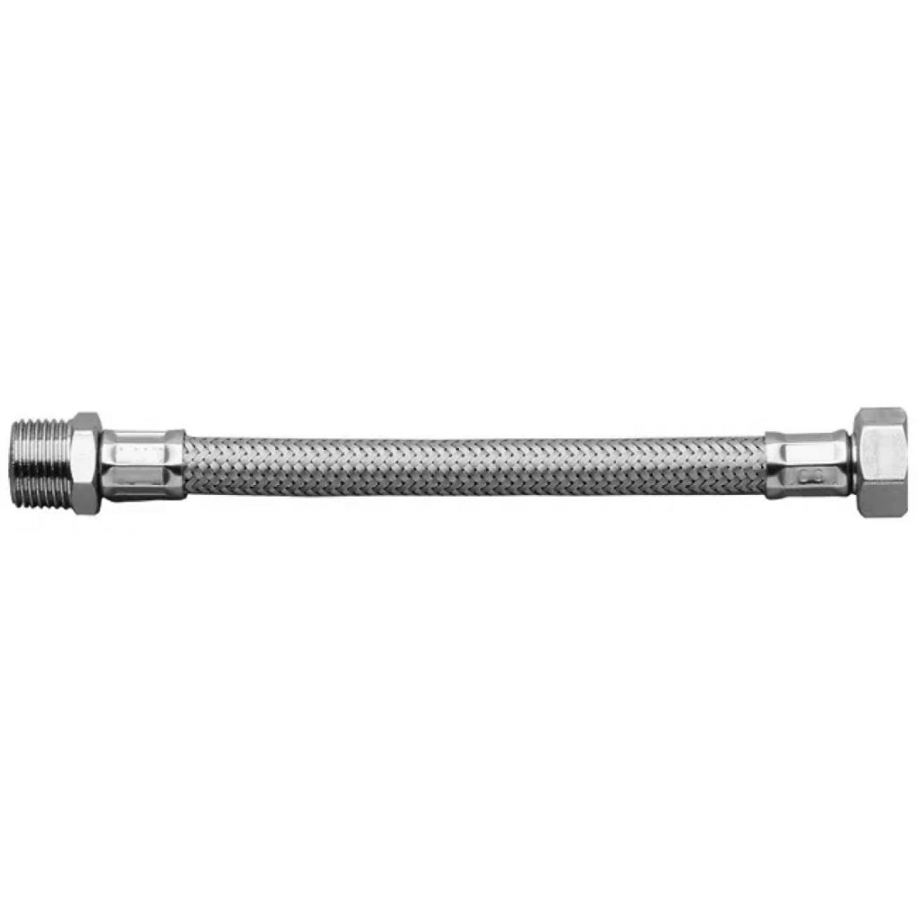 FLESSIBILE IN ACCIAIO INOX CM 25 M.F. 1/2