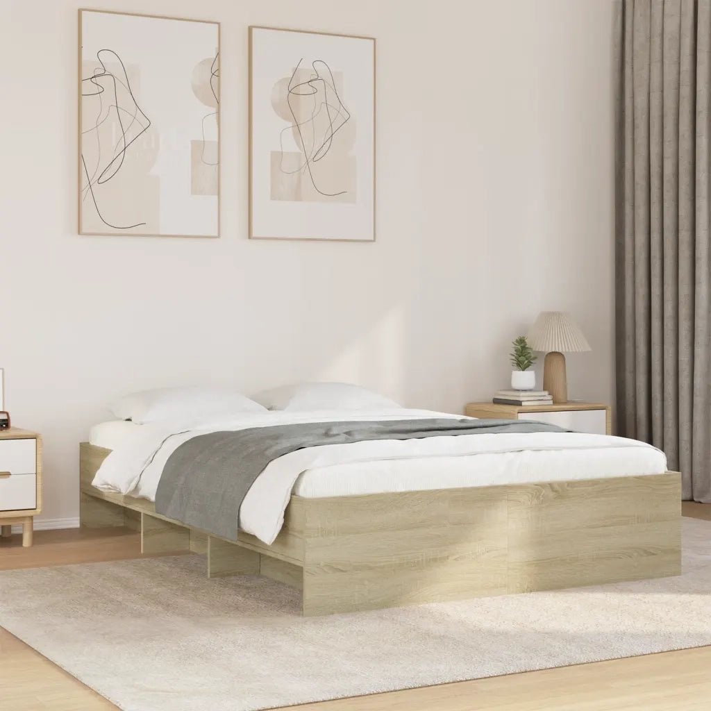 Giroletto senza Materasso Rovere Sonoma 120x190cm in Truciolato