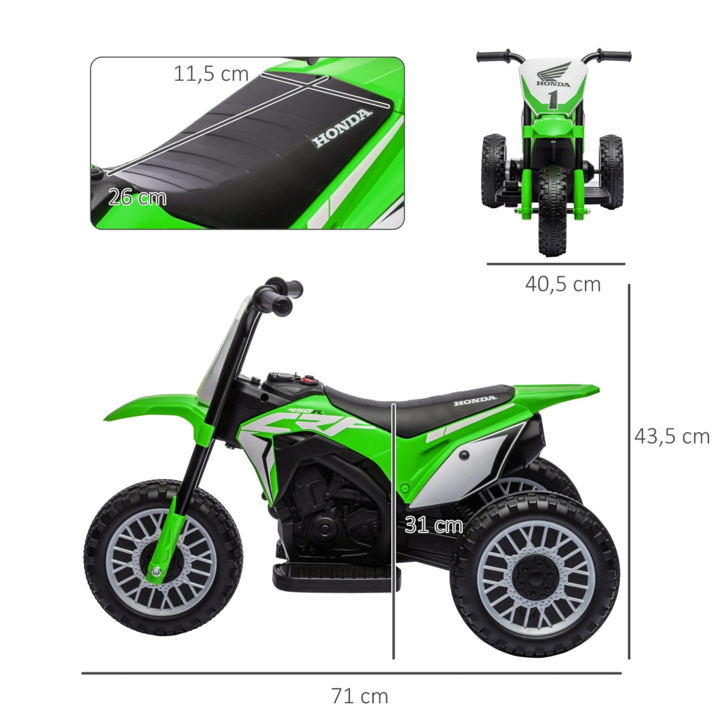 Moto El¨¦ctrica Infantil ¨C Minimal ¨C Verde 71x40,5x43,5 cm