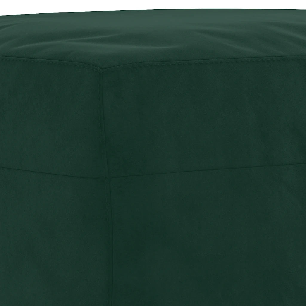 Set di Divani 3 pz con Cuscini Verde scuro in Velluto 3201508