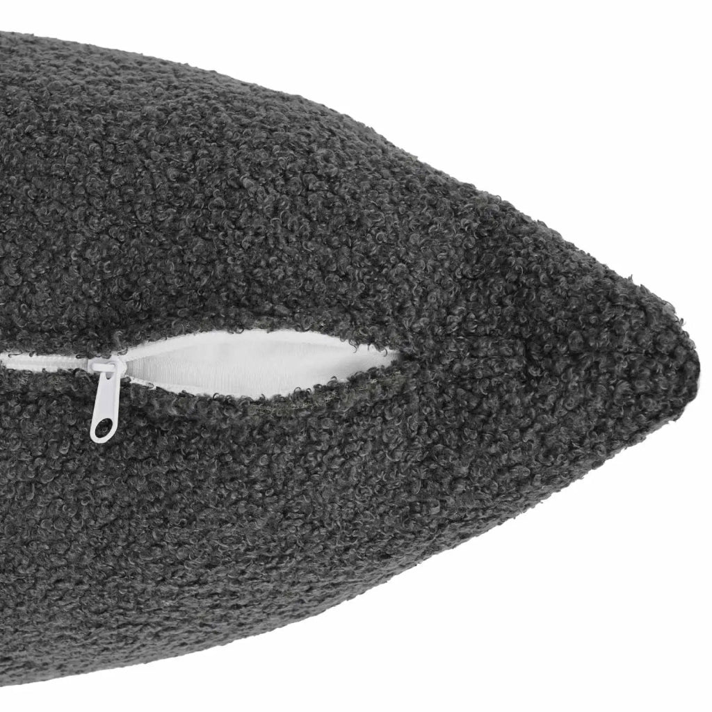 Federa 2 pcs HEERLEN Grigio Scuro 80 x 80 cm Bouclé 913611