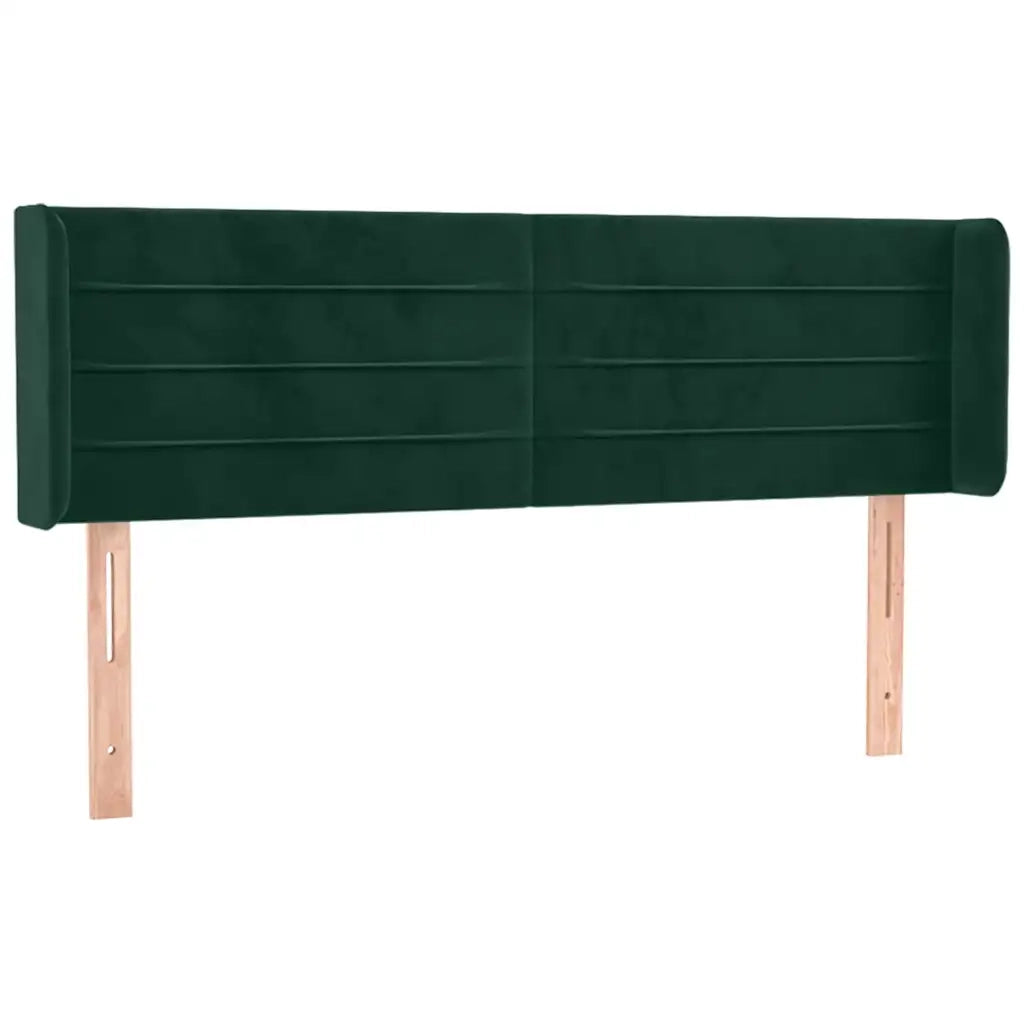 Testiera a LED Verde Scuro 147x16x78/88 cm in Velluto 3123427