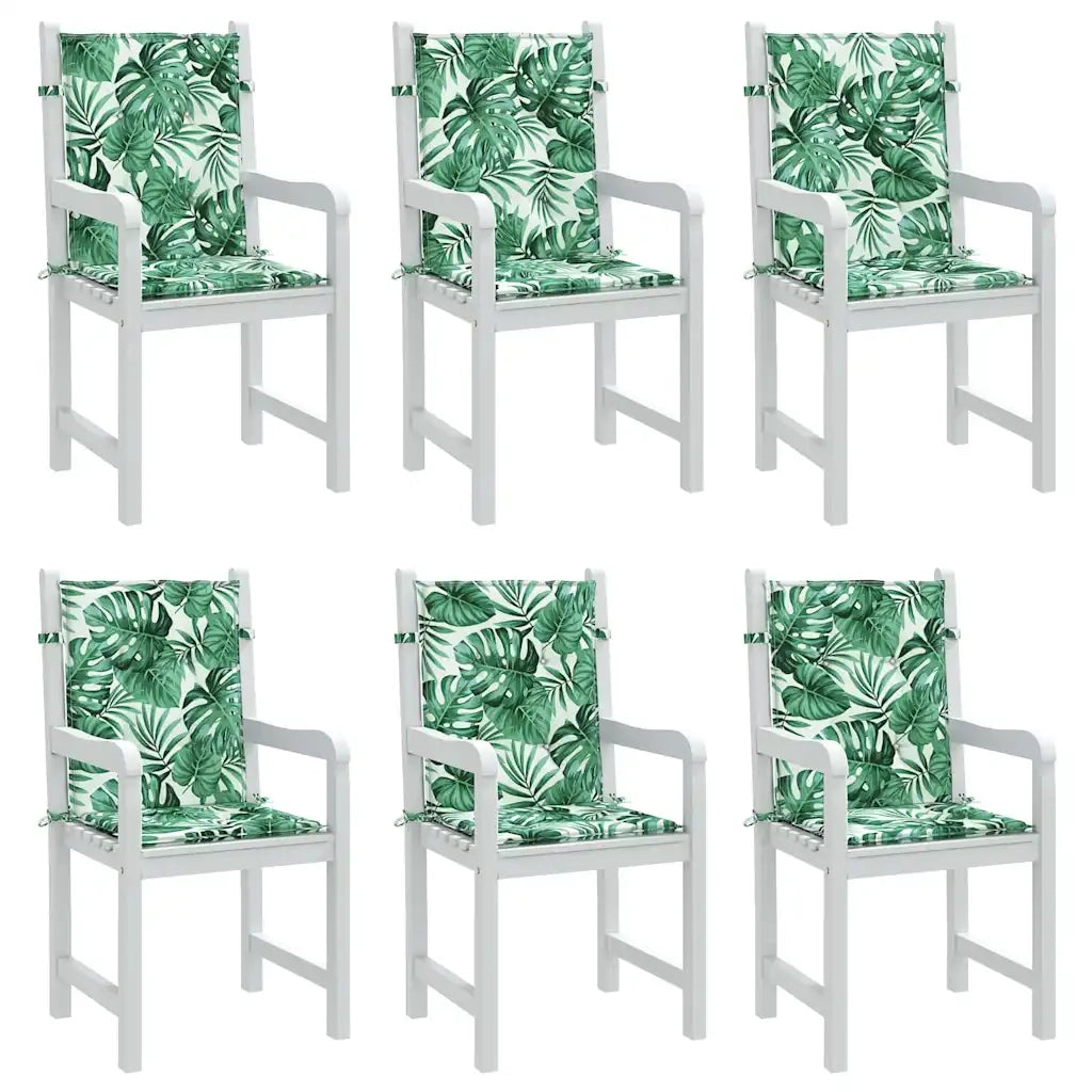 Cuscini posteriori Foglia 6 pcs Motivo Foglia 100 x 50 x 3 cm 361312