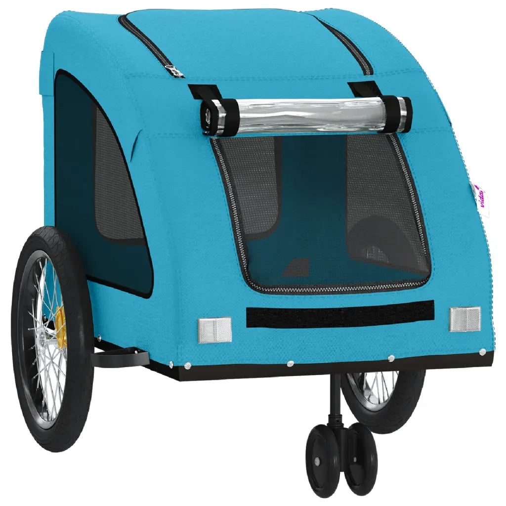Rimorchio da Bici per Animali Blu Oxford e Ferro CFW3999216