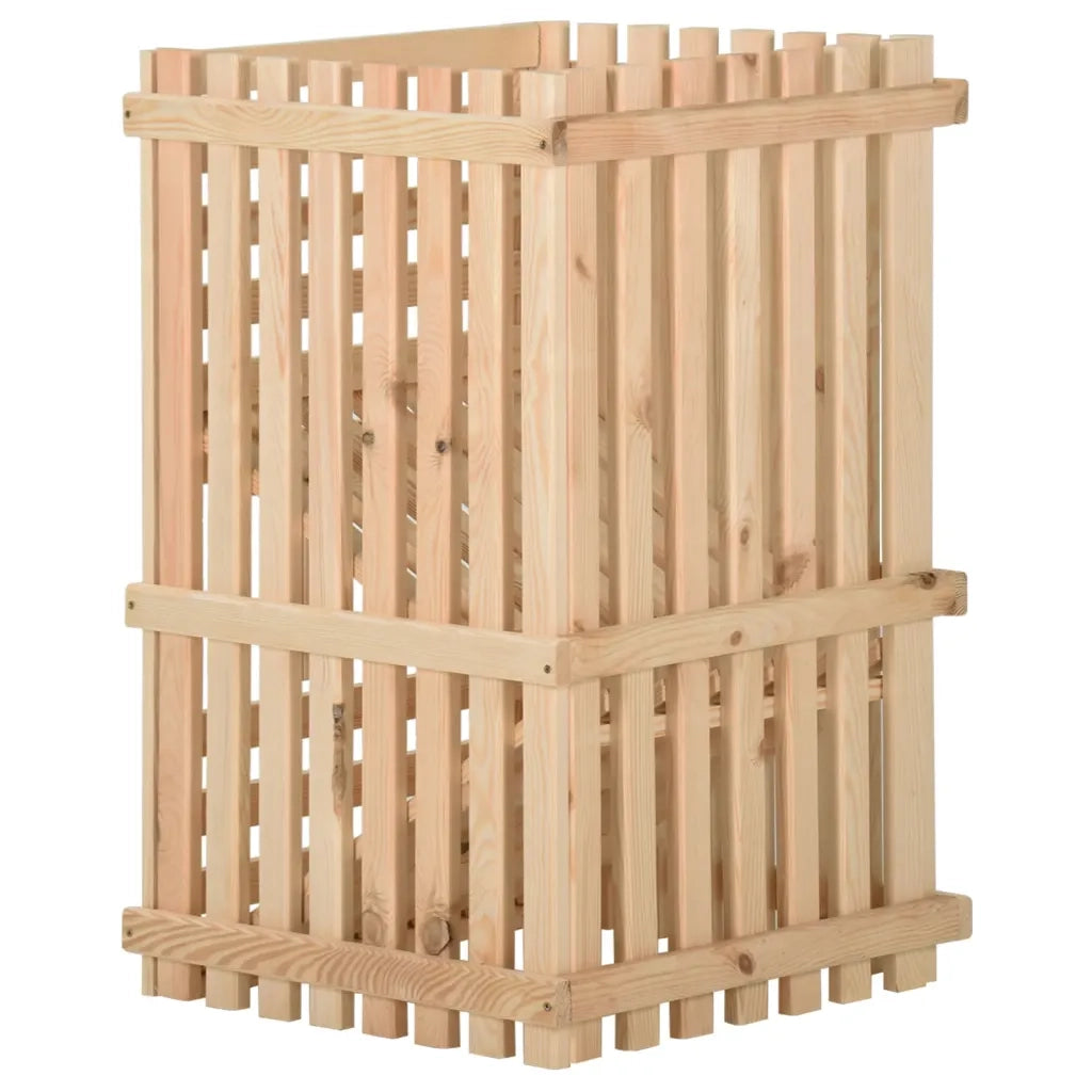 Cassetta Porta Patate  50x50x80 cm in Legno Massello di Pino 327329