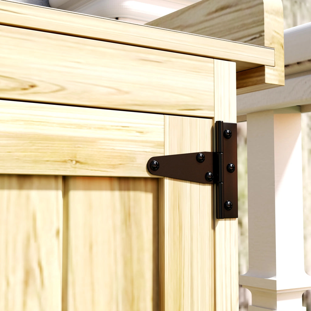Armadietto da Esterno in Legno ¨C Xylo ¨C 2 Ante con Mensola per Giardino e Patio