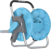 Slanghaspel Automatico con Supporto alla Parete – Compreso Tubo da Giardino, Slang di Connesione, Sparatore di Pulizia e Connettori Rapidi – Soluzione di Stoccaggio Compatta per l' Irrigazione di Giardino – 35 x 31,5 x 10,3 cm