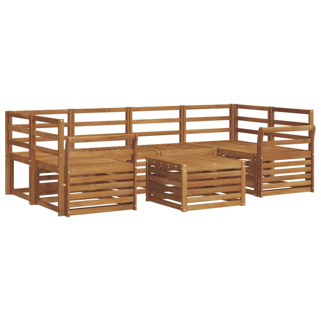 Set divani Naturale Legno di Acacia Massello 3374449