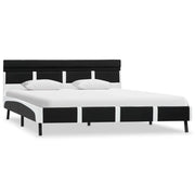 Giroletto con LED-Struttura Letto Nero in Similpelle 120x200 cm 594111
