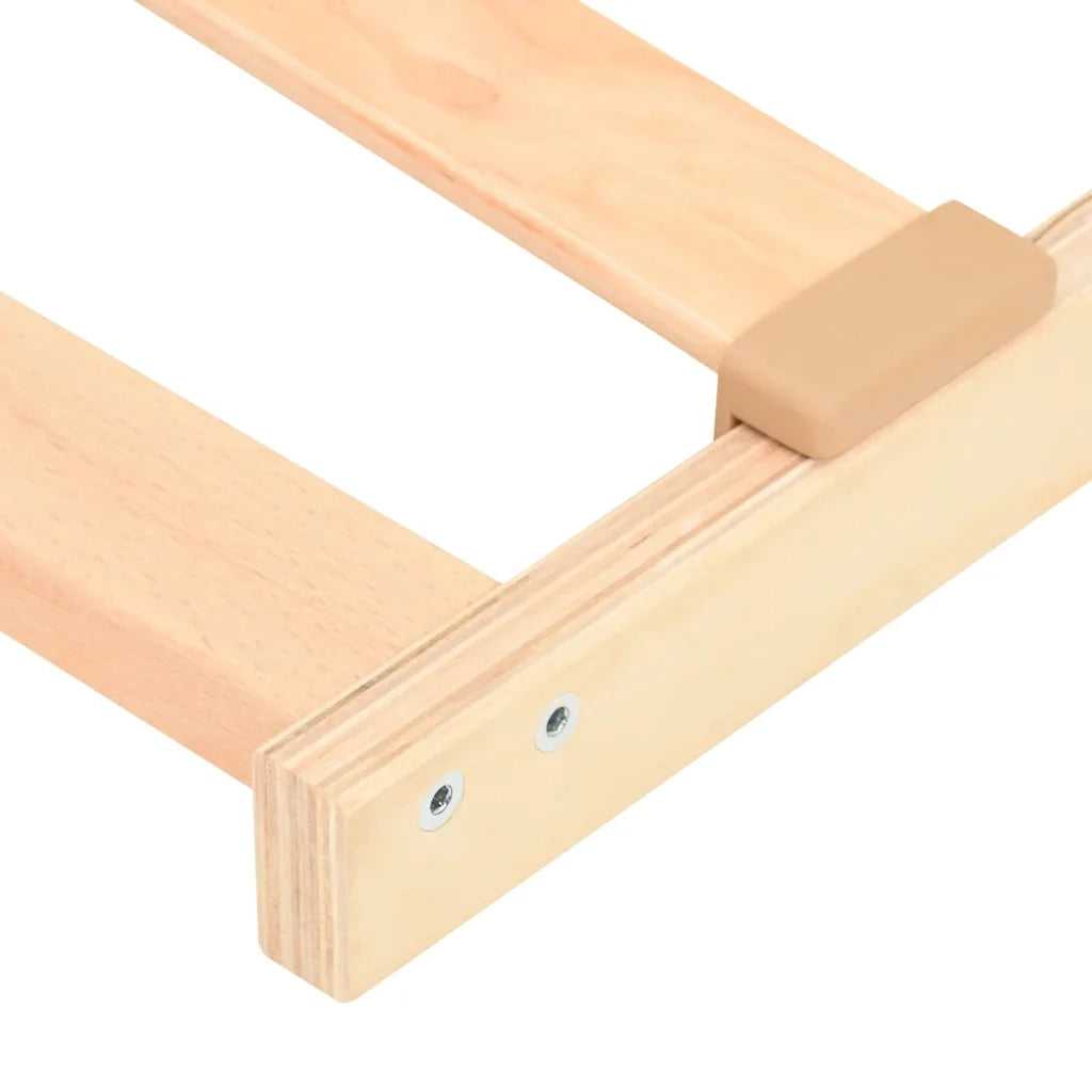 Base a doghe Marrone 90 x 190 cm Legno massello di faggio 42015278