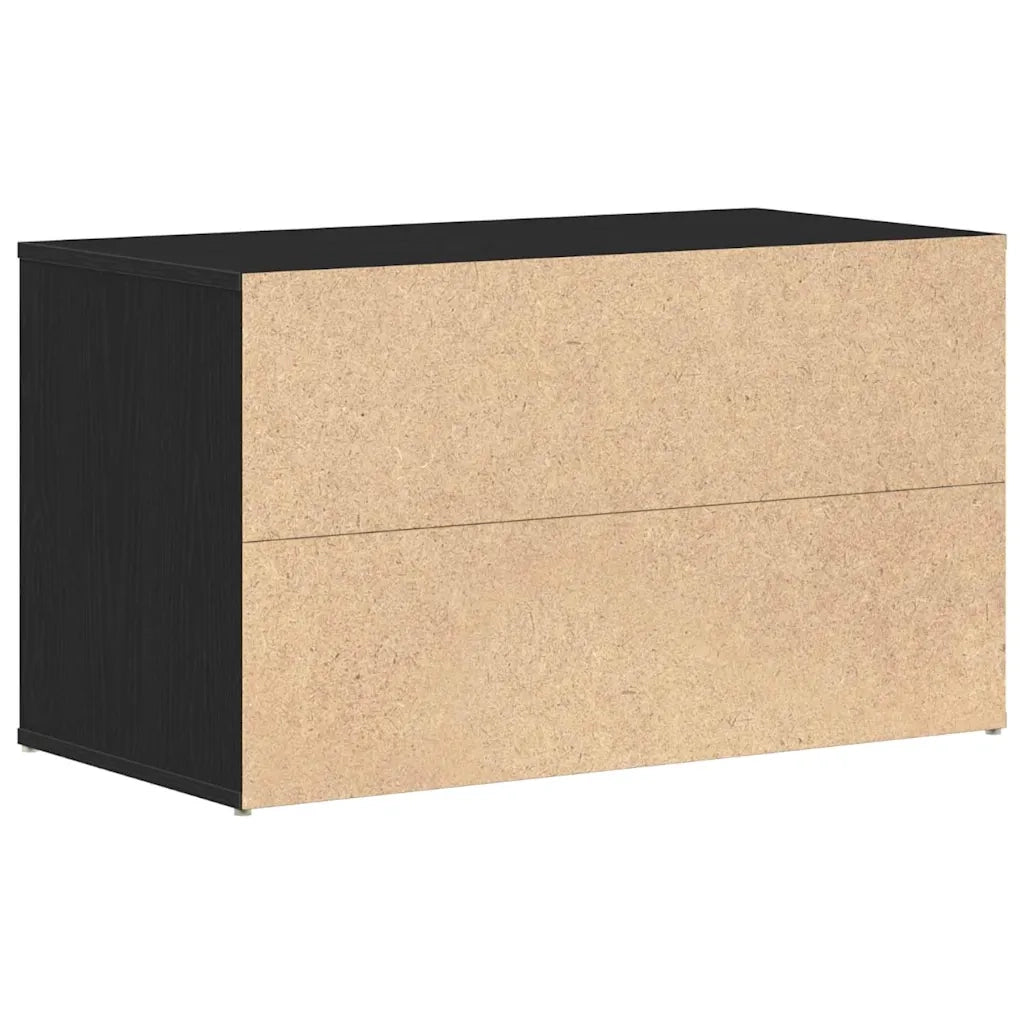Panca per ingresso con cassetto Rovere Nero 80 x 40 x 45 cm 862701