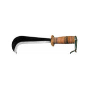 Adel Roncola Bergamo Mezza Larga 32 cm Lama Acciaio Forgiato Manico in Cuoio Gancio Metallico