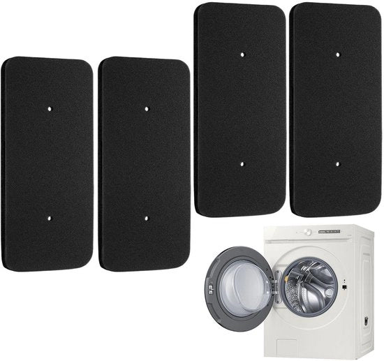Filtro a Tamburo - 4 Unità - Cotone - 27,5 x 12,5 x 1 cm - Filtro per Asciugatrice - Compatibile con 40006731 - Buone Prestazioni di Filtrazione - Filtro per Asciugatrice