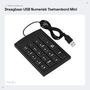 Tastiera Portatile USB Numerica Miniaturizzata