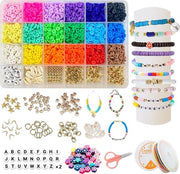 Set di Armand per Collane - 5000 pezzi di perle per gioielli - Kit di armband DIY colorato - Perle per la creazione di gioielli armband DIY - Kit di artigianato - Collana orecchini anello - Perle per armband - Adulti bambini