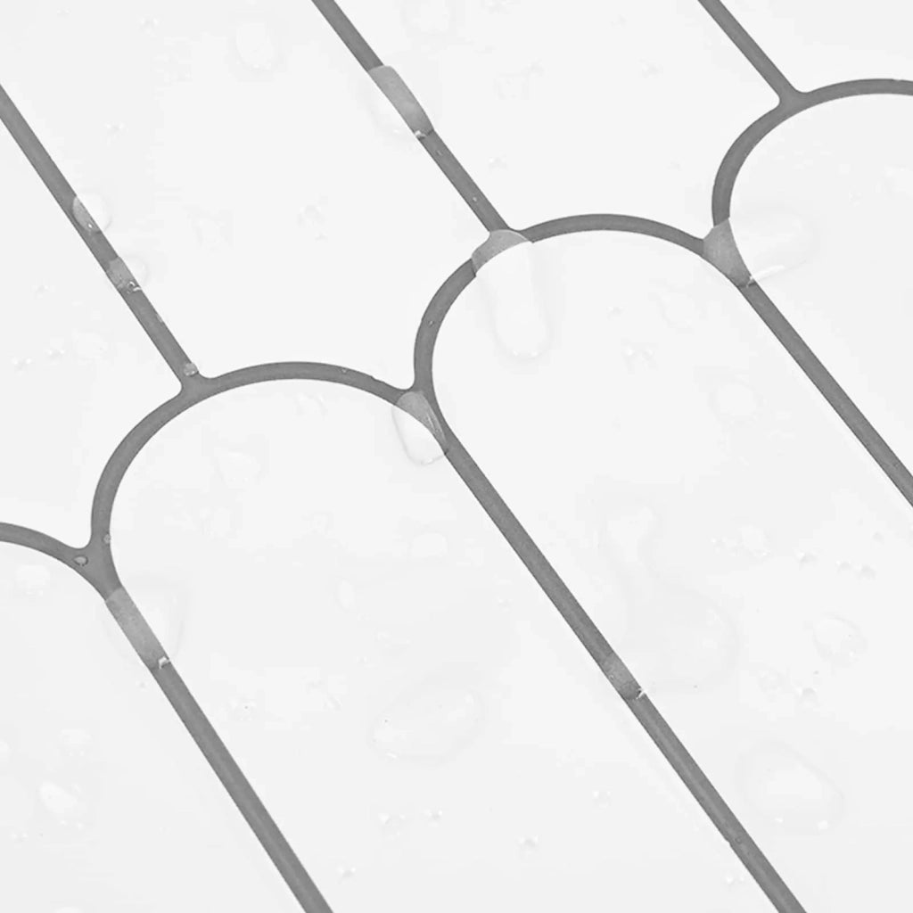 Piastrella Piuma 10 pcs Bianco e Grigio 30 x 30 cm 42046195