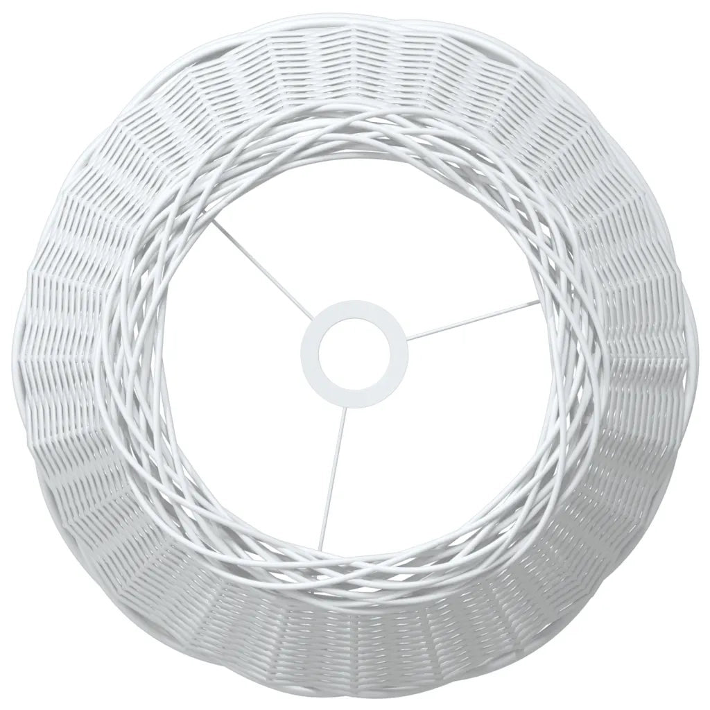Paralume da Soffitto Bianco Ø50x30 cm in Vimini 364371
