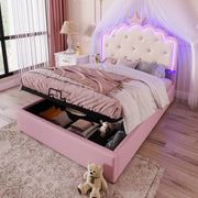 letto imbottito pu rosa 140 x 200 cm