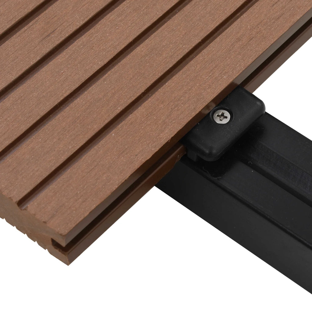 Pavimento da Deck 78 pcs Marrone Chiaro WPC 3444736
