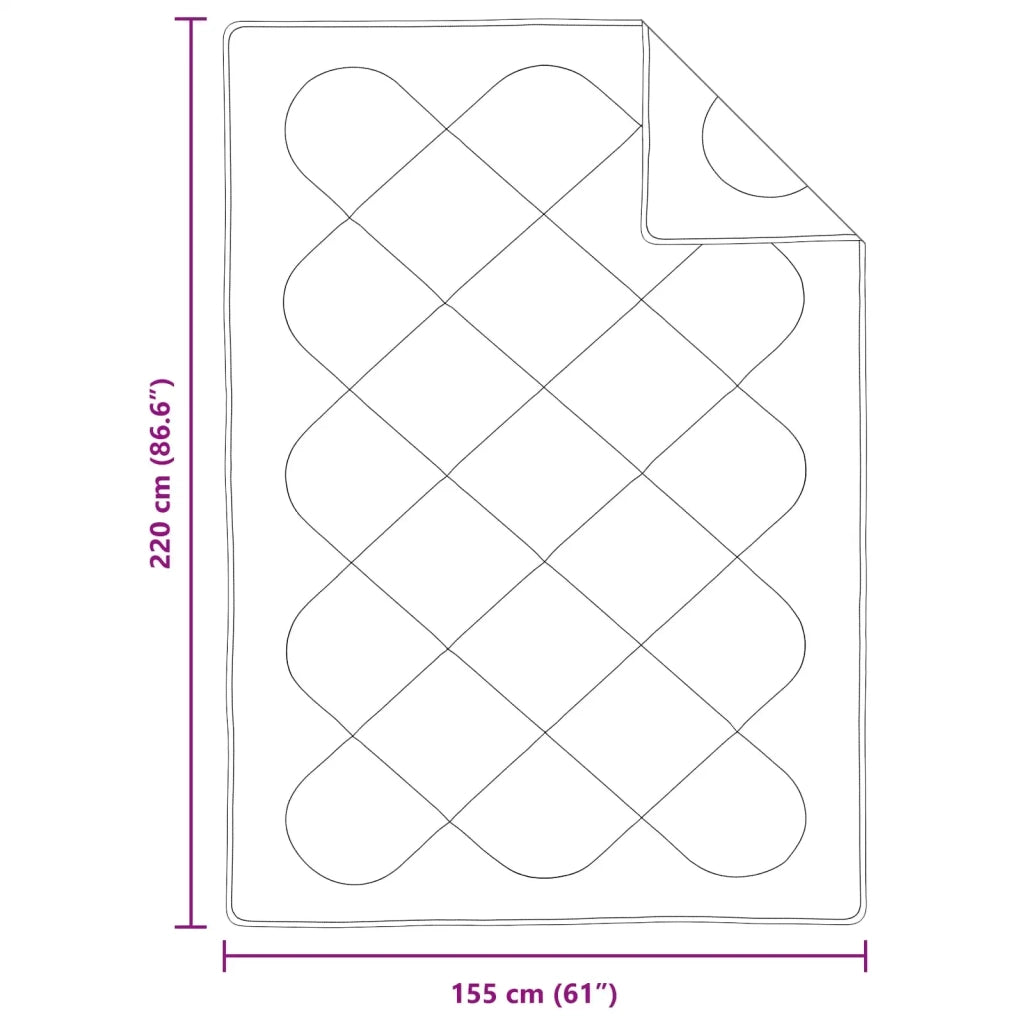 Set di Piumoni con cuscino 2 pcs Bianco Microfibra 3376785