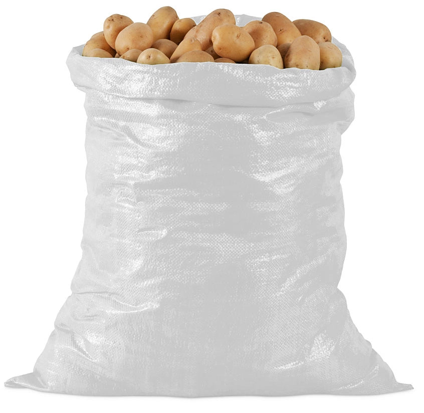 SACCO IN POLIPROPILENE BIANCO ORLATO CapacitÃE kg. 25 cm. 45x75 100.00 pz