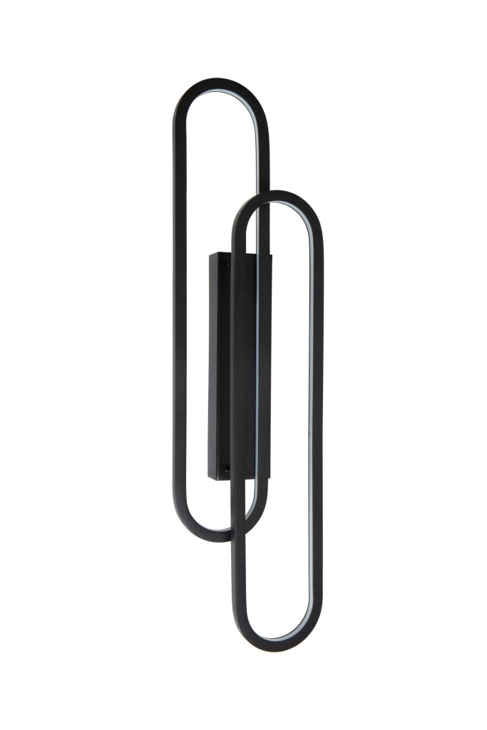 Applique da parete LED integrato 35W nera THELMA Lucide
