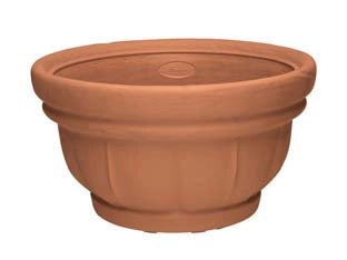 VASO LARA TONDO  35, ø cm.35x19.5 h.    DI MARTINO
