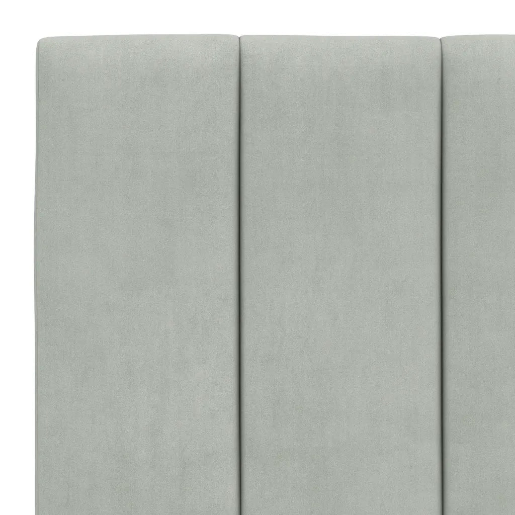 Cuscino Testiera Hanko Grigio Chiaro 80 cm in Velluto 374643