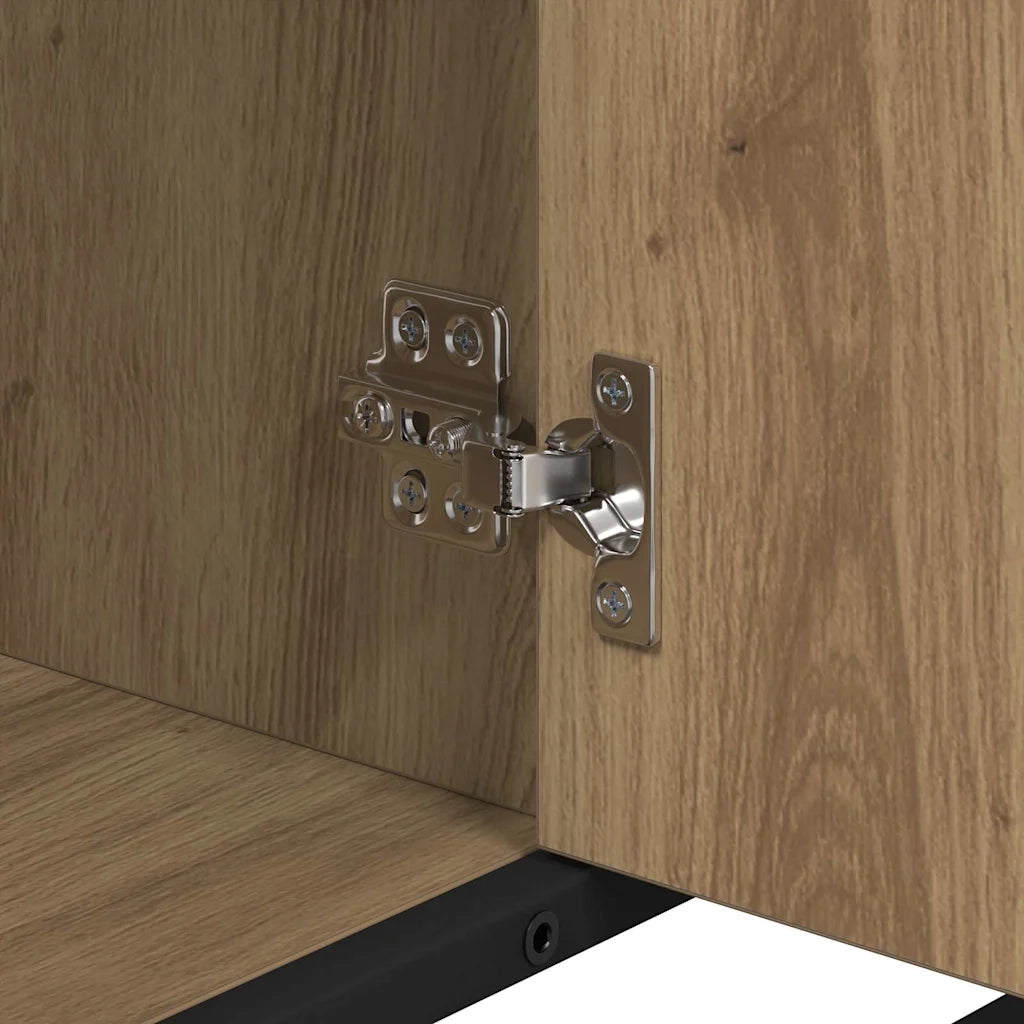 Set di mobili per il bagno con porta 3 pcs Rovere artigianale 3402561
