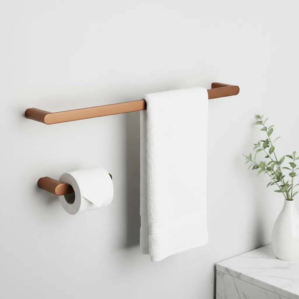 Set Accessori Da Bagno Mati Brush Copper 4 Pezzi