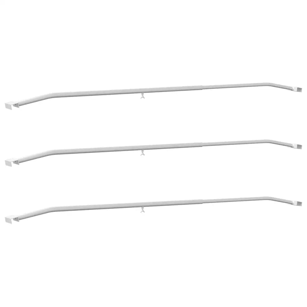 Supporto per teloni per rimorchi 3 pcs Argento 130-210 cm 42020523