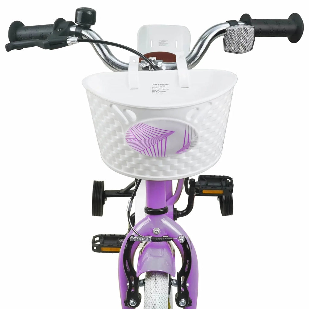 Bicicletta per Bambini 12 Pollici per bambini di 2-4 anni Viola 42009217