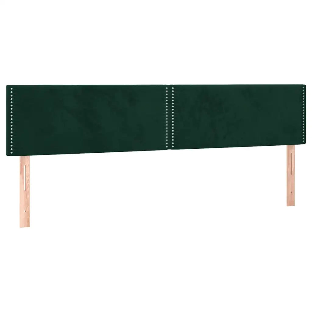 Giroletto a Molle con Materasso Verde Scuro 120x190 cm Velluto