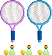 Set di racchette da badminton e tennis per bambini - 8 pezzi
