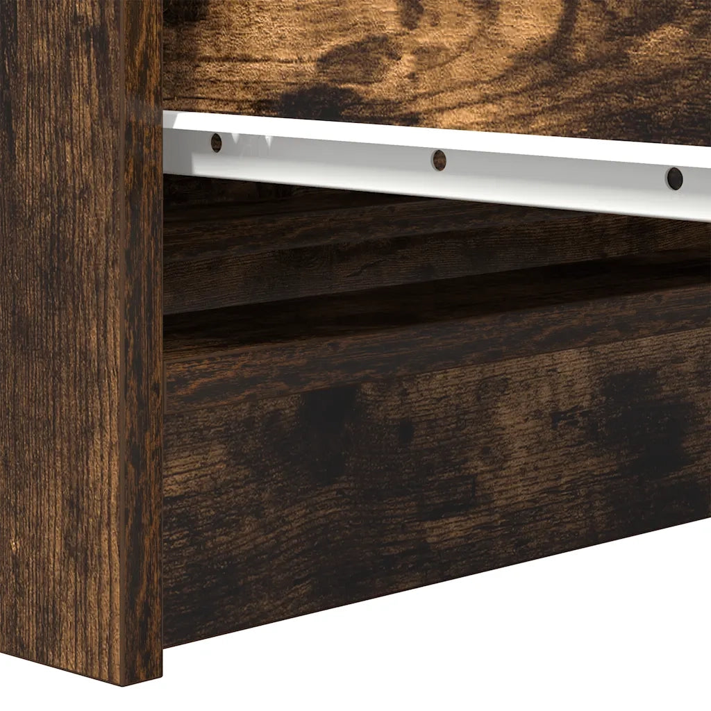 Credenza Rovere Fumo 100x35x99 cm in Legno Multistrato 3328493