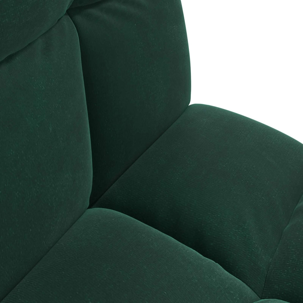 Sedia da Pavimento Verde Scuro 50 x 61 x 57 cm Velluto 42028152