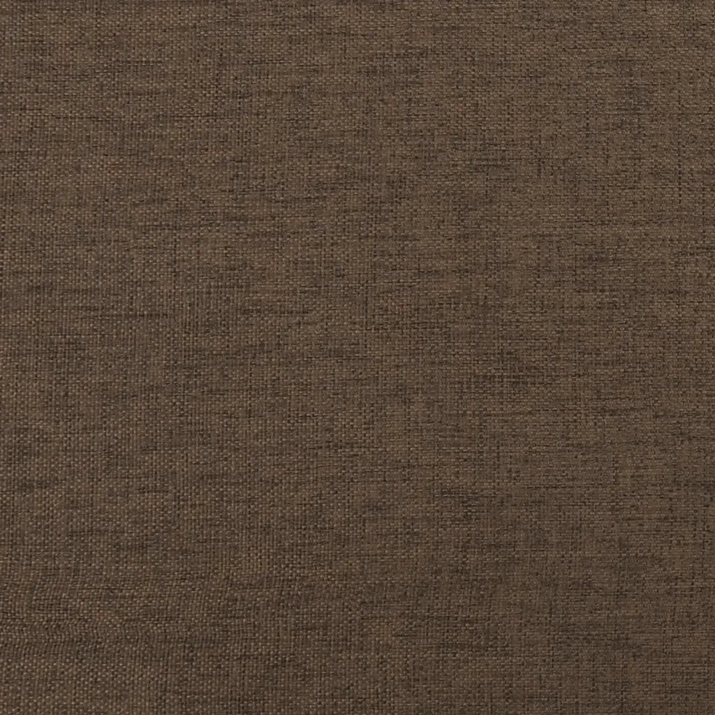 Divano Letto a 2 Posti con 2 Cuscini Marrone in Tessuto 375903