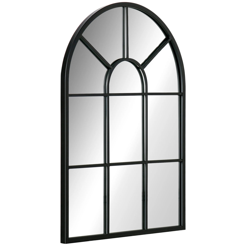 Specchio a Parete Arco ¨C Xylo ¨C Metallo Nero 70x50 cm