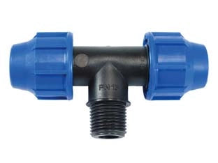RACCORDO A COMPRESSIONE TI FILETTO MASCHIO PN16- - ø mm.40x40x M 11/4 - 3 pezzi