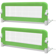 Sponde Letto per la Sicurezza dei Bambini 2 pz Verde 102x42 cm CFW5925193