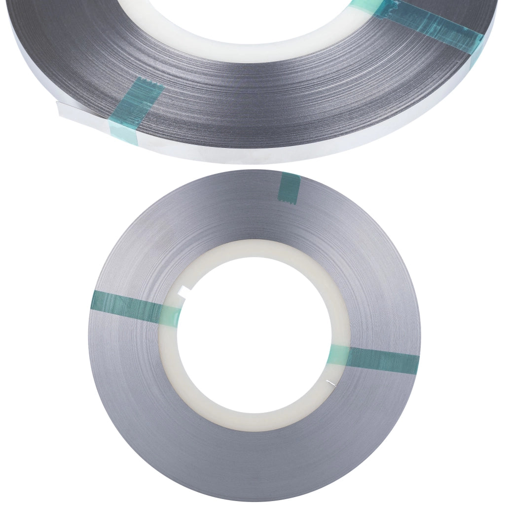 Nastro in Acciaio Nichelato per Saldatura Celle – 1m | Larghezza 8mm, Spessore 0,15mm | Ideale per Collegamenti Durevoli