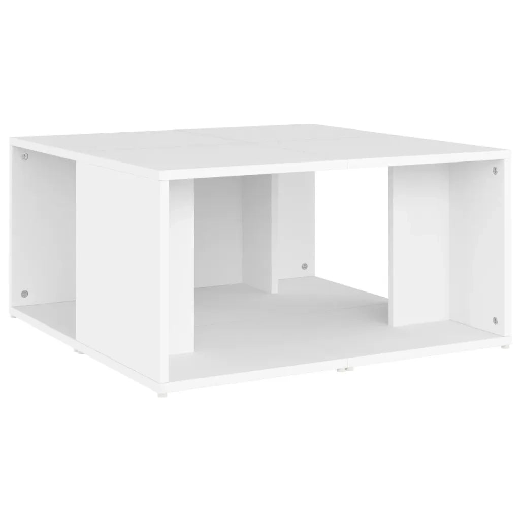 Tavolini da salotto | Tavolino da caff¨¨ | Tavolino da Soggiorno 4 pz Bianchi 33x33x33 cm in Multistrato