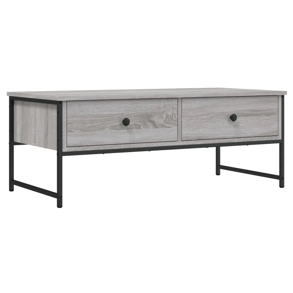 Tavolino Salotto Grigio Sonoma 101x49x39,5 cm Legno Multistrato 837740