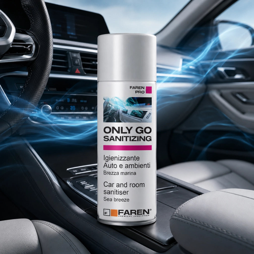 Faren only go sanitizing spray igienizzante per auto e ambienti 200 ml 2 pezzi
