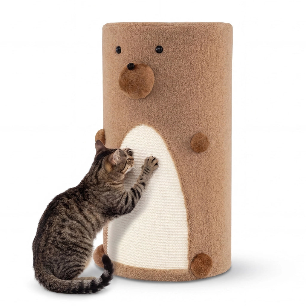 Casa per gatti a 2 piani per gatti da interno, Condominio per gattini a 2 livelli con tappetino in sisal per graffiare