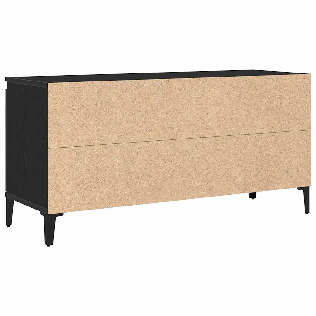 Mobile TV Rovere Nero 102 x 35 x 50 cm Legno multistrato 862585