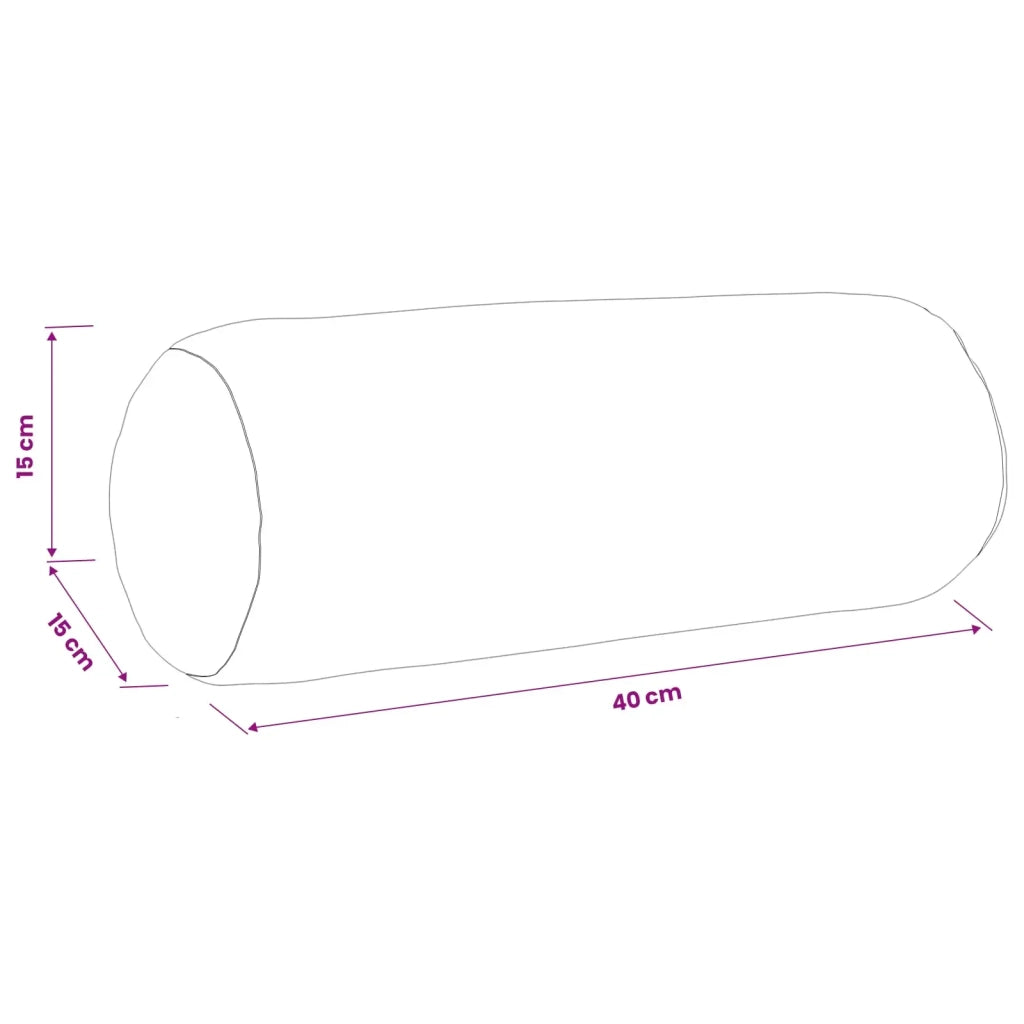 Federa 6 pz HEERLEN Marrone Ø 15 x 40 cm Tessuto Chenille 923290